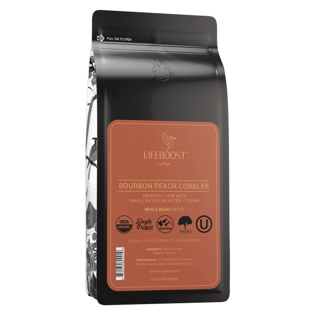 Bourbon Peach Cobbler - Lifeboost Coffee