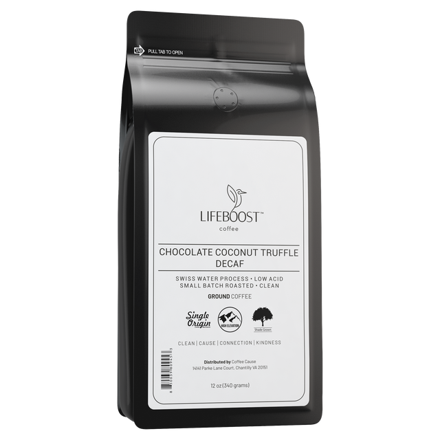 3rd Party Tested Dark Chocolate Coconut Truffle Decaf