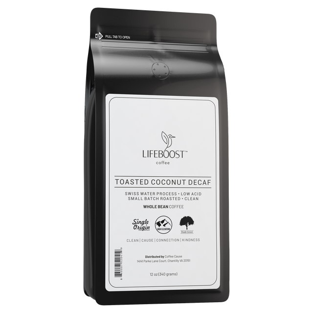 Toasted Coconut Decaf - Lifeboost Coffee