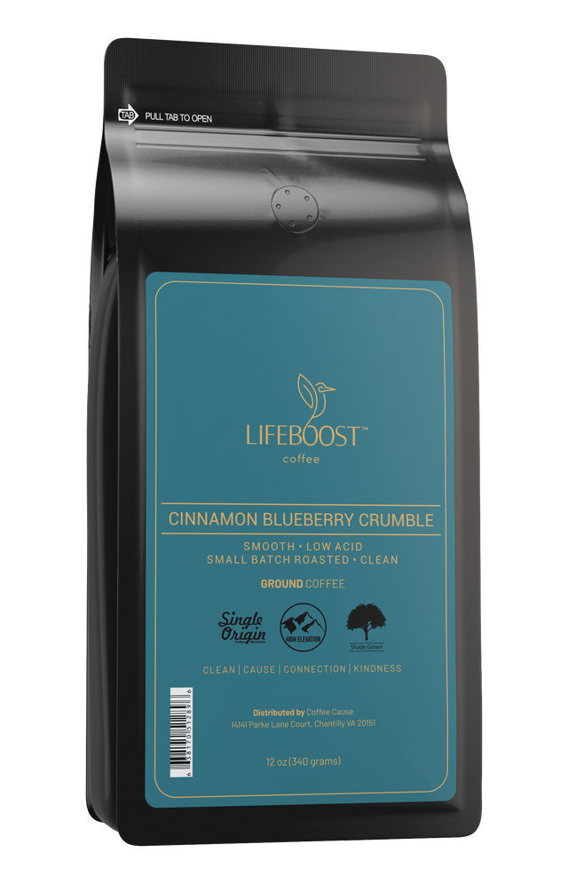 1x Cinnamon Blueberry Crumble Medium Roast - Lifeboost Coffee