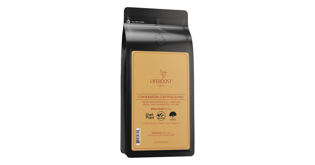Cinnamon Cappuccino | Lifeboost Coffee
