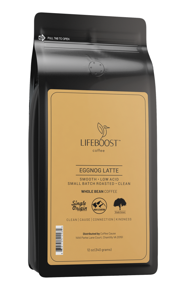 1x Eggnog Latte Flavored - Lifeboost Coffee