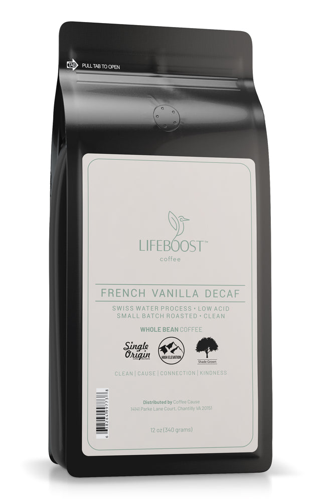 1x French Vanilla Medium Decaf - Lifeboost Coffee