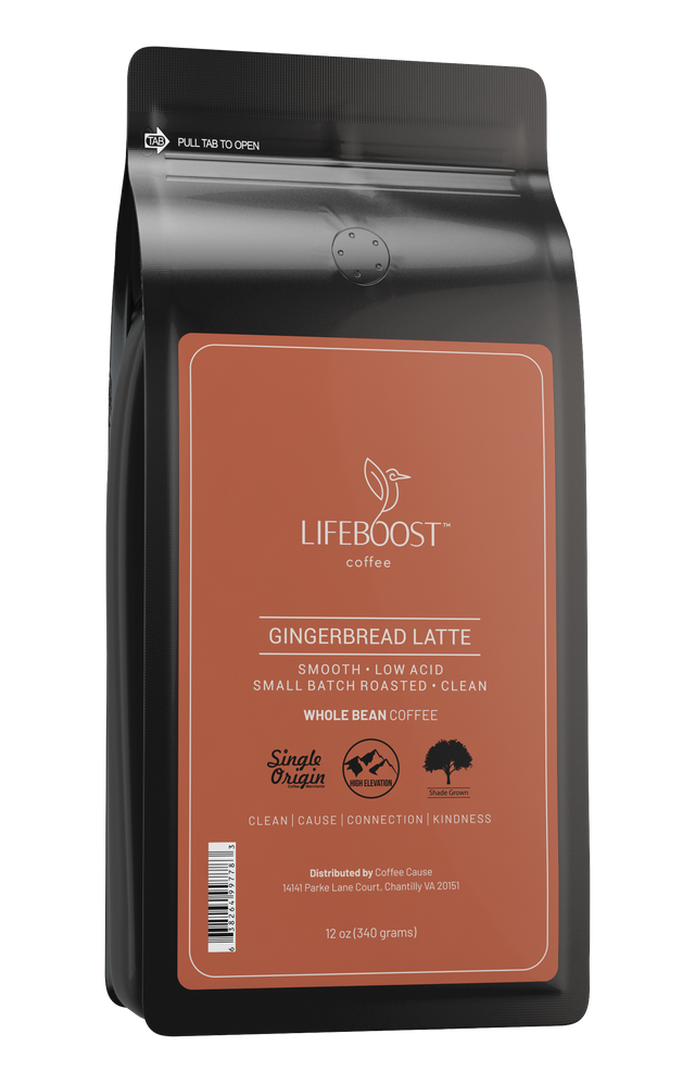 1x Gingerbread Latte - Lifeboost Coffee