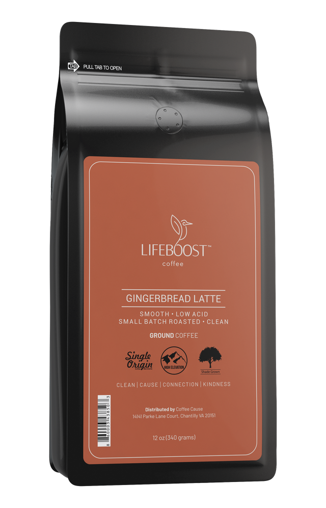 1x Gingerbread Latte - Lifeboost Coffee