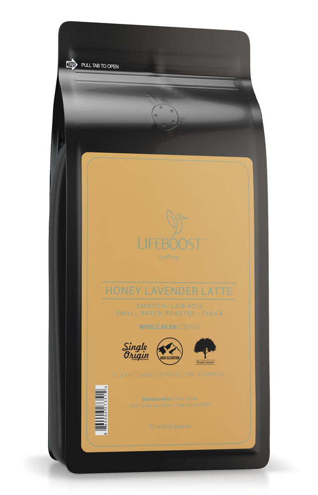 1x Honey Lavender Latte - Lifeboost Coffee