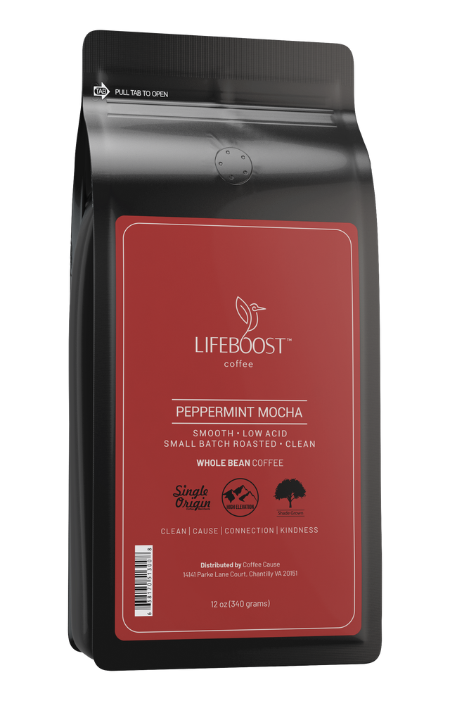 1x Peppermint Mocha - Lifeboost Coffee