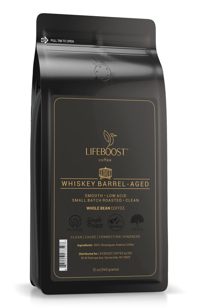 1x Whiskey Barrel - Lifeboost Coffee