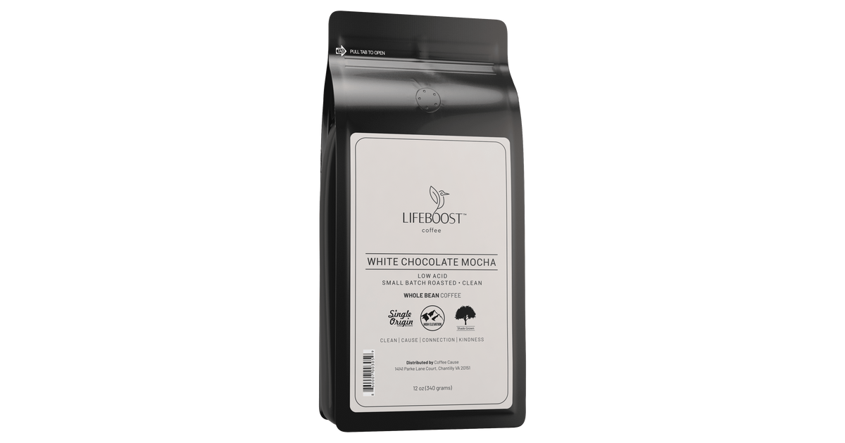 White Chocolate Mocha | Lifeboost Coffee
