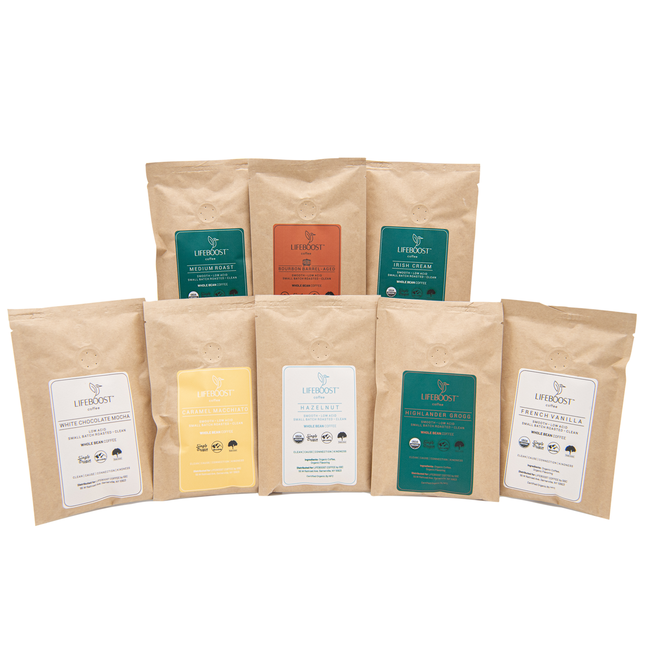 Flavored Sample Pack Lifeboost Coffee