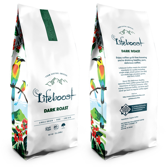 3x Embolden Dark Roast Coffee 12 oz Bag - Lifeboost Coffee