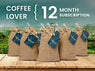 Medium Roast, Single Origin Coffee - 12 Month Gift Subscription - Lifeboost Coffee